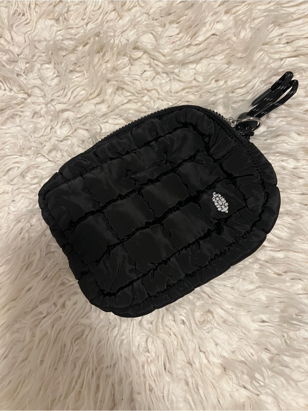 Free people Black Quilted Mini Pouch